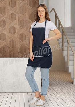 Фартук женский c грудкой арт. УН-04-23-ГАБ
